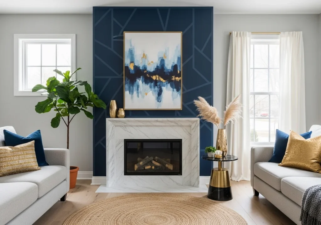 Accent Wall Ideas for modern living room design