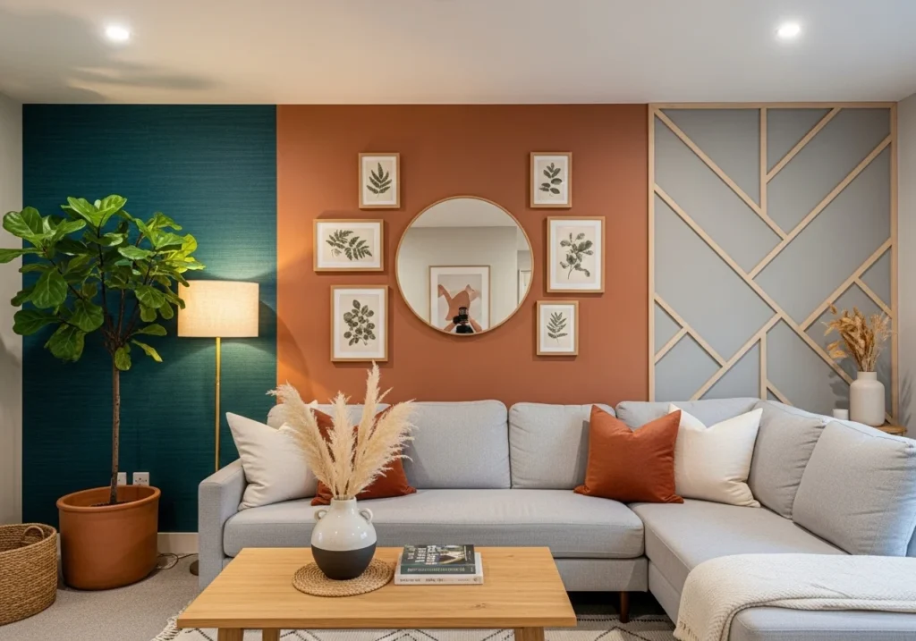 Accent Wall Ideas for modern living room design