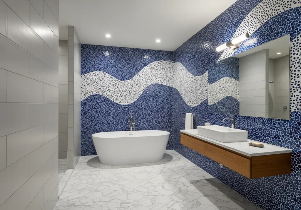 Bathroom design ideas with modern minimalist style and clean layout