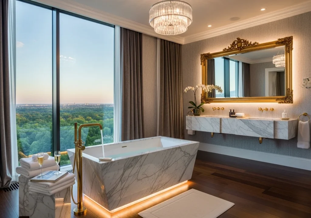 Bathroom design ideas with modern minimalist style and clean layout