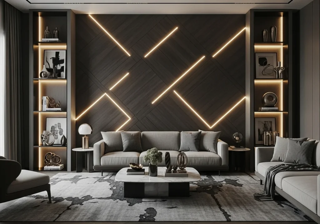 Accent Wall Ideas for modern living room design