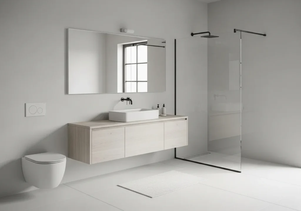 Bathroom design ideas with modern minimalist style and clean layout