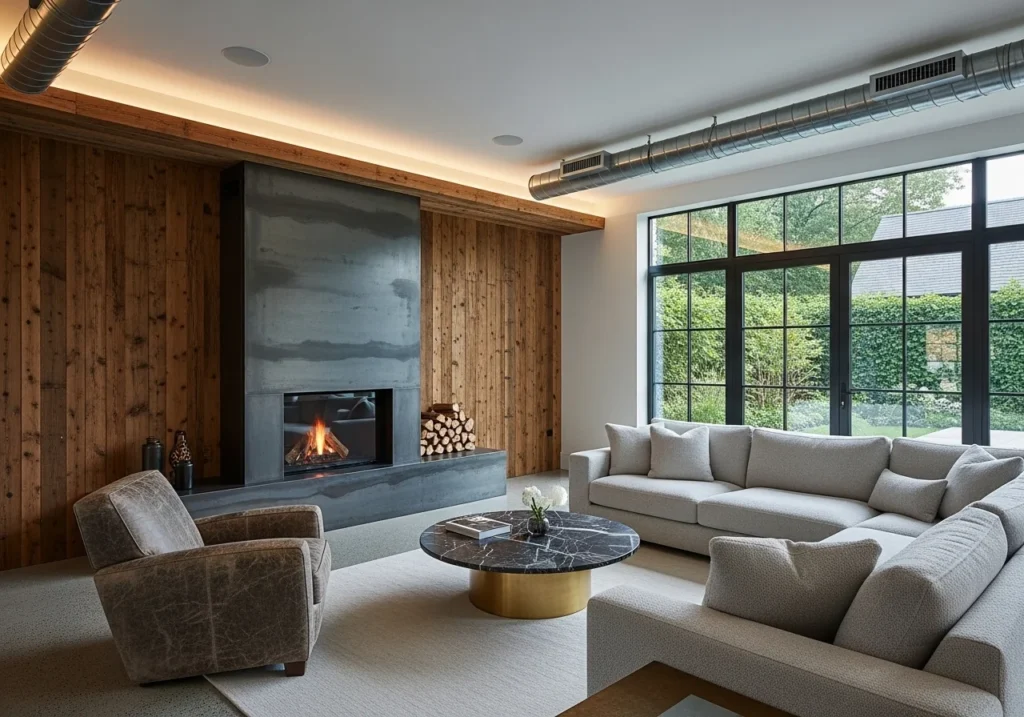 Modern home flooring guide featuring light oak wood floors and neutral interior design, showing stylish and durable flooring ideas for homes