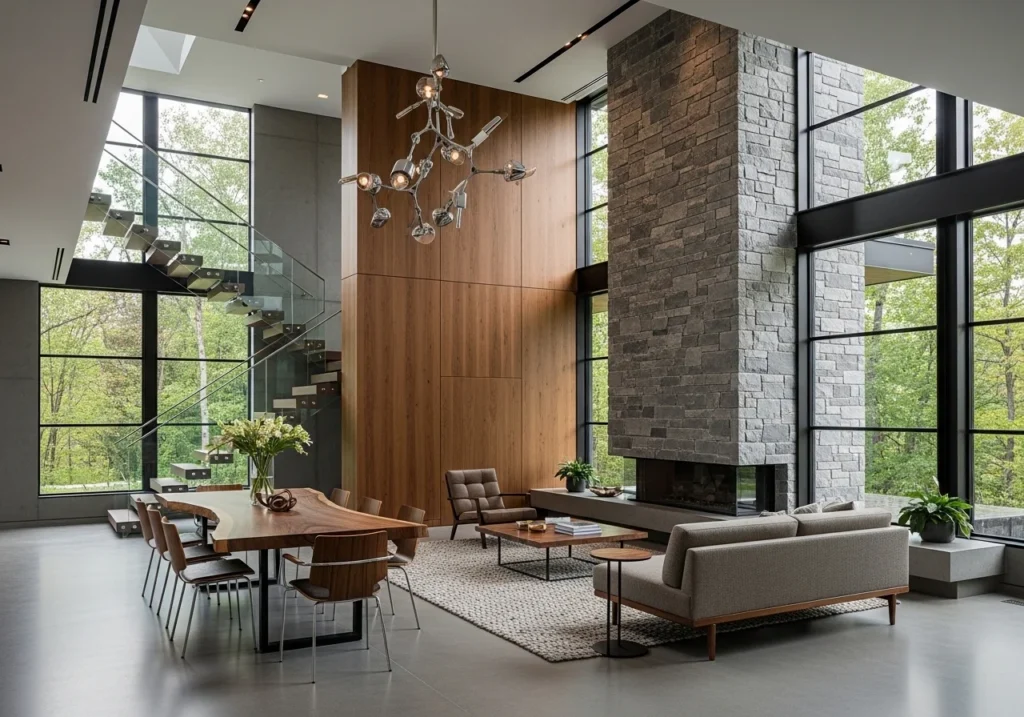 Modern home flooring guide featuring light oak wood floors and neutral interior design, showing stylish and durable flooring ideas for homes