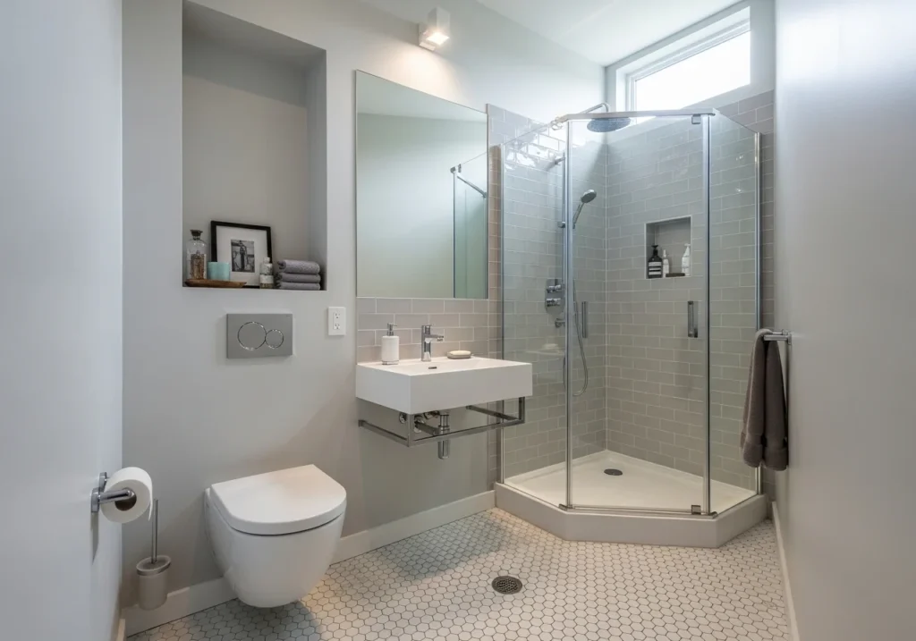 Bathroom design ideas with modern minimalist style and clean layout