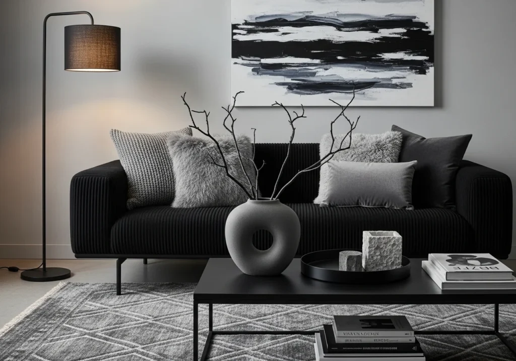 Luxury living room decor ideas with elegant furniture and lighting