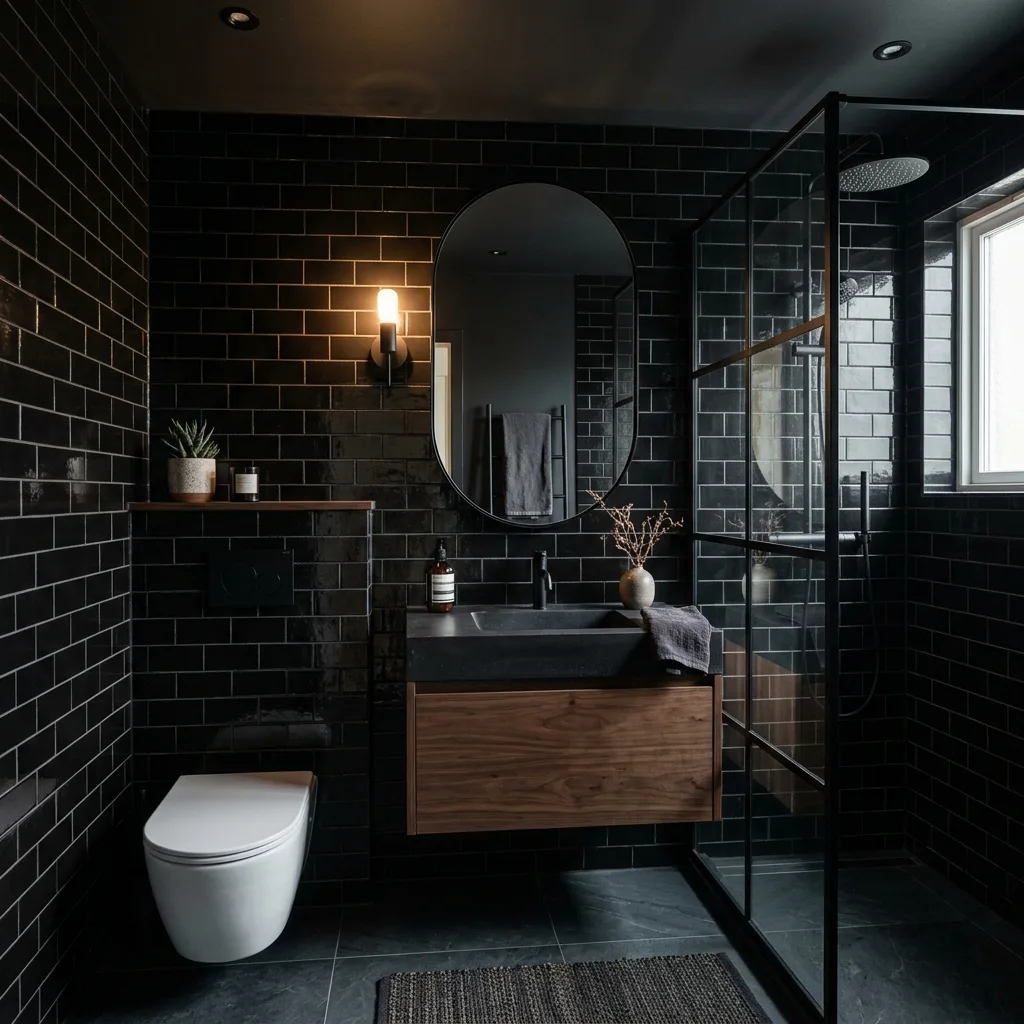 moody bathroom